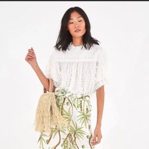 FARM Rio Fringe detail blouse
